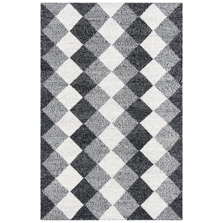 Safavieh 8 x 10 ft. 20 Percent Cotton Kilim Contemporary Rectangle Rug, Black & Ivory KLM152A-8